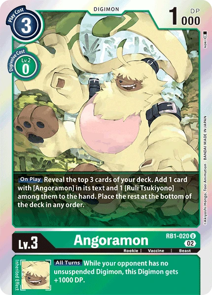 Digimon Karte [RB1-020] Angoramon - Game.kiwi